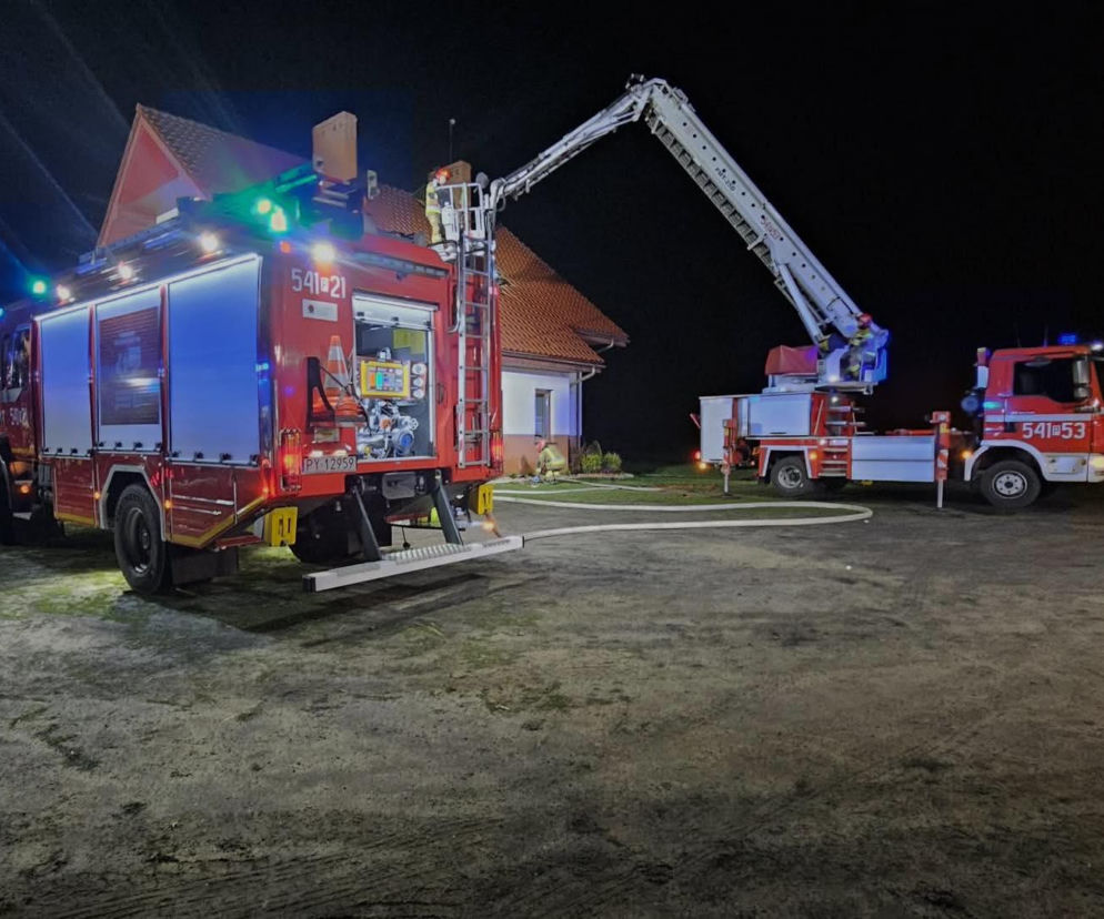 Dwa pożary jednej nocy. Pracowita noc strażaków z Ostrzeszowa