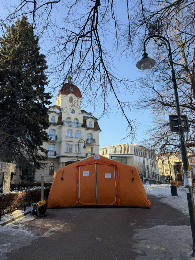 Punkt jest otwarty dla wszystkich, którzy w trudnych warunkach pogodowych potrzebują wsparcia