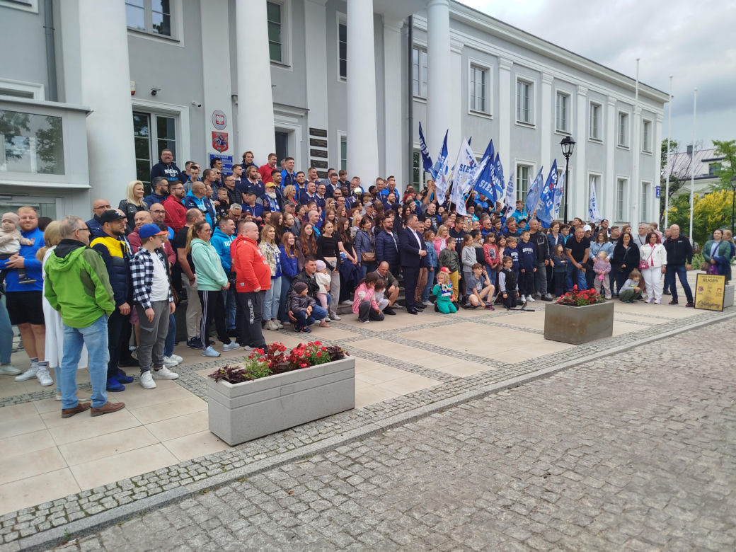 Społeczność sportowców i kibiców rugby z Siedlec uczciła największy z dotychczasowych sukcesów w historii klubu