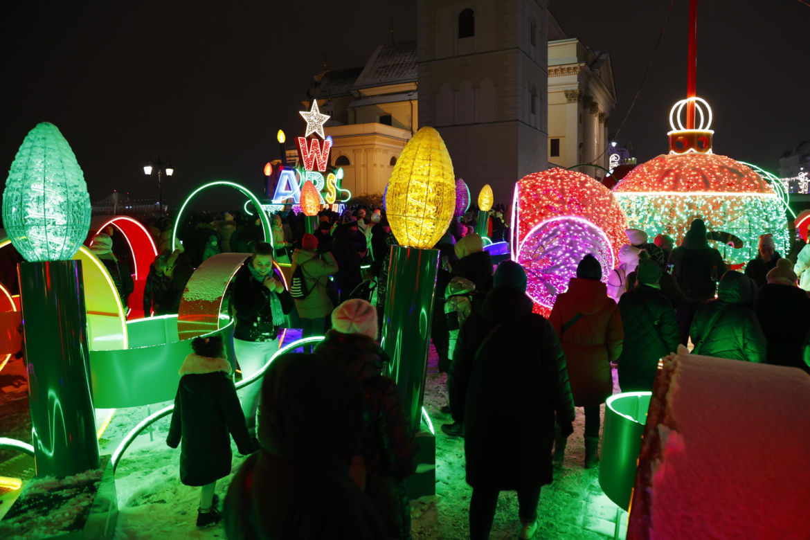 Zapalenie choinki 2023 Warszawa 
