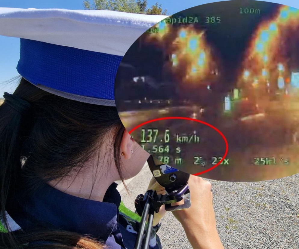Pościg policyjny za 13-latkiem w Kunowie. Nastolatek przekroczył dozwoloną prędkość o 88 km/h