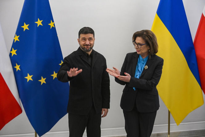 Wołodymyr Zełenski w polskim Sejmie