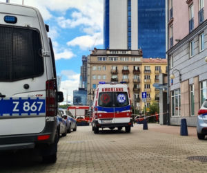 Desperat chciał skoczyć z dachu hotelu Sobieski