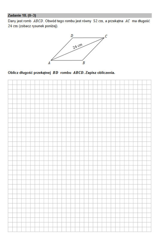 Egzamin ósmoklasisty 2022 matematyka