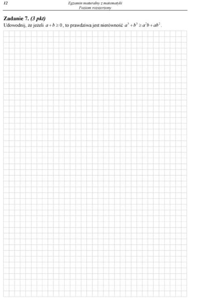 Matura 2012 matematyka rozszerzona