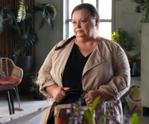 Barwy szczęścia odc. 3306. Kasia (Katarzyna Glinka), sąsiadka Borowska (Dorota Piasecka)