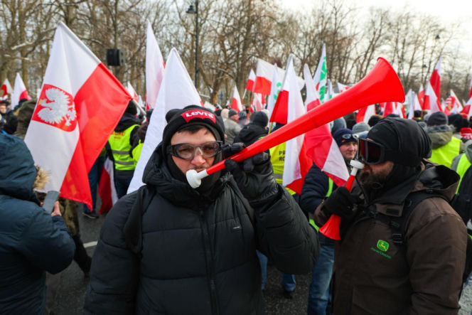 Protest rolników w Warszawie (9.01.2026)
