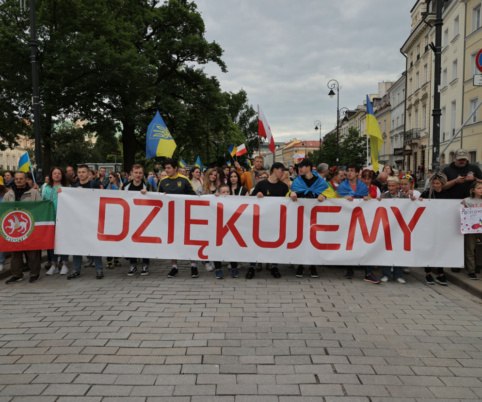 Ogromna manifestacja wdzięczności Ukraińców. „Przyjaciele, dziękujemy”