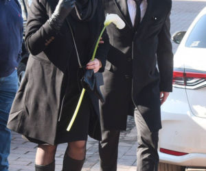 Rodzina na pogrzebie Królikowskiego