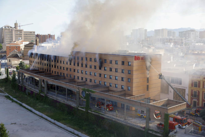 Pożar hotelu Ibis w Maladze