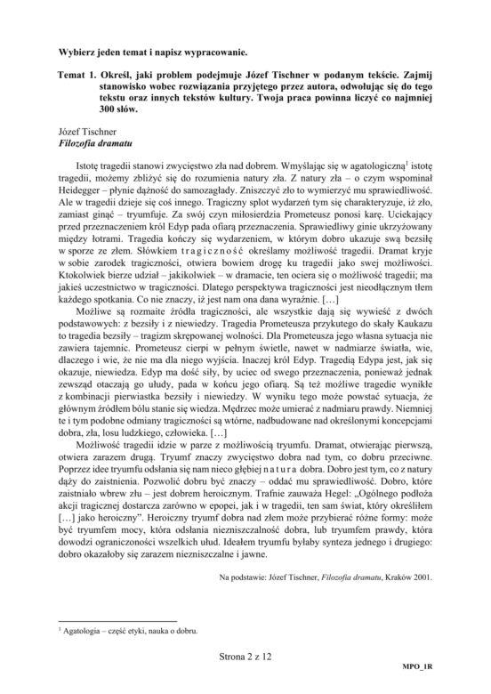 ARKUSZE CKE - J.polski - poziom rozszerzony 2019 - co było na maturze z polskiego?
