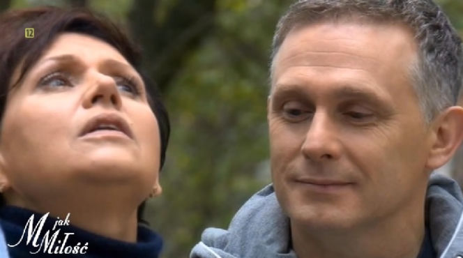 M jak miłość odcinek 1204. Artur Rogowski (Robert Moskwa), Marysia (Małgorzata Pieńkowska)