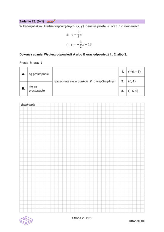 Arkusz CKE nowa formuła 2023 - matematyka podstawowa