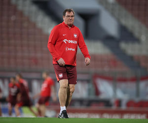 Jan Urban na meczu Malta - Polska