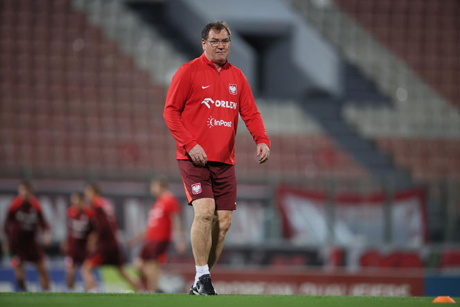 Jan Urban na meczu Malta - Polska