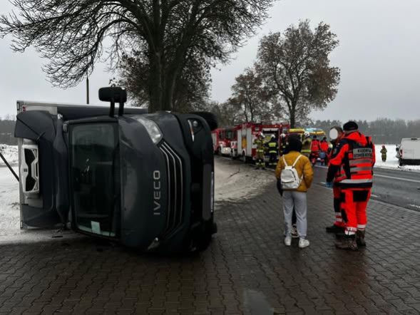 Zderzenie pojazdów w Suchożebrach