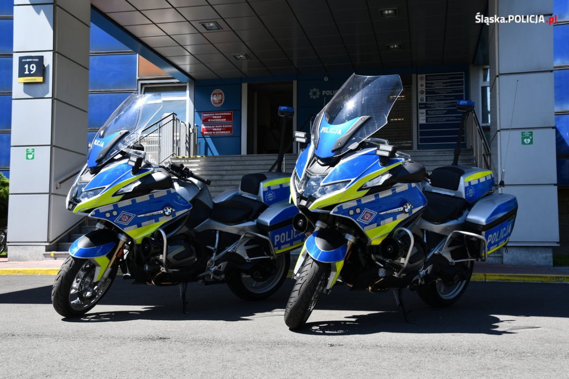 Nowe policyjne motocykle dostali policjanci w województwie śląskim