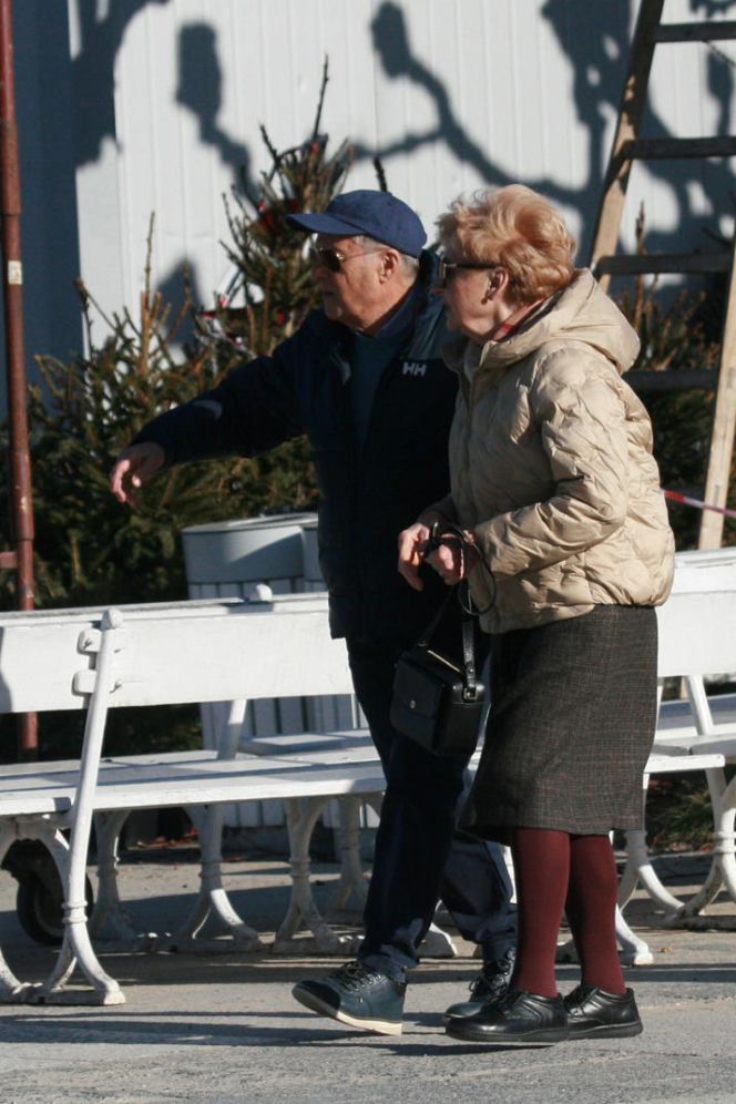 Stefan Friedmann z żoną na spacerze