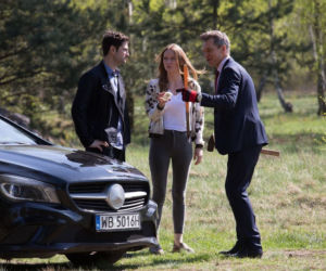 Na dobre i na złe odcinek 709, Wiktoria (Katarzyna Dąbrowska), Adam (Grzegorz Daukszewicz), Falkowicz (Michał Żebrowski