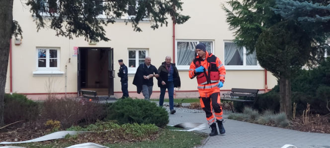 Próbna ewakuacja w zamojskim "rolniczaku"