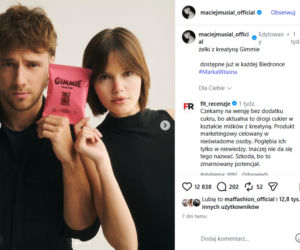 Maciej Musiał rusza z własną marką. Jego żelki z kreatyną trafiły do Biedronki