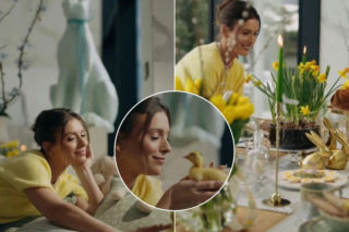 Klaudia Halejcio przemieniła luksusową willę w wielkanocną krainę! Wielkie zające, kwiaty i żywe pisklęta!