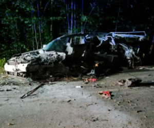 Audi rozdarte na strzępy. 21-latek zginął na miejscu