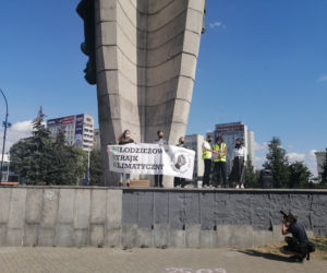 Wyszli na ulicę domagać się klimatycznej sprawiedliwości. 