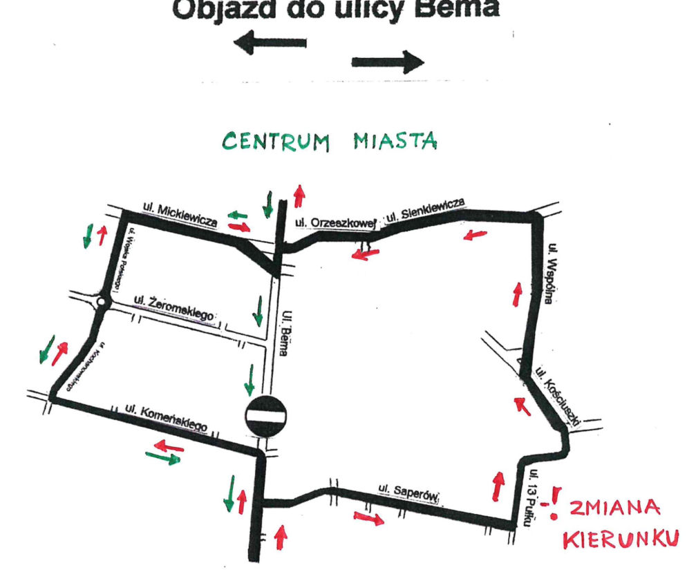 Utrudnienia ulice