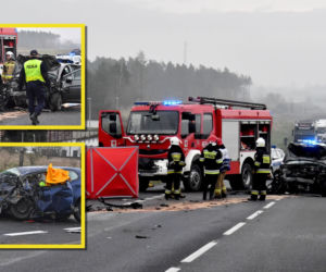 Koszmarny wypadek na DK3 pod Wolinem. Nie żyje młody mężczyzna
