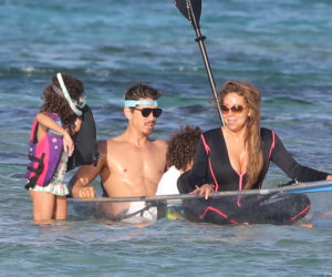 Mariah Carey i Bryan Tanaka na plaży
