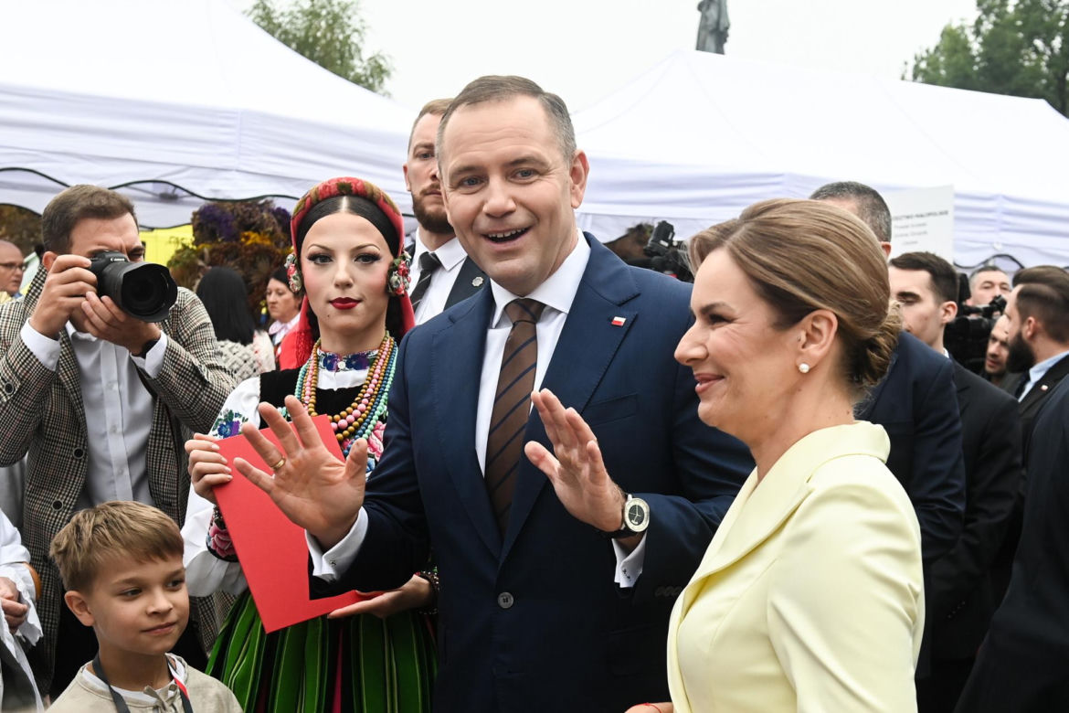Marta Nawrocka na Dożynkach Prezydenkich