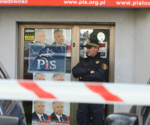 Atak w siedzibie PiS w Łodzi