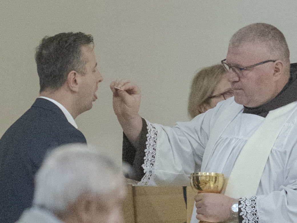 Kosiniak-Kamysz w kościele. Poszedł do komunii