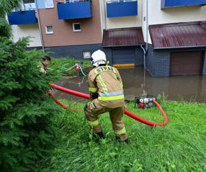 Gryfino. Usuwanie skutów ulewy