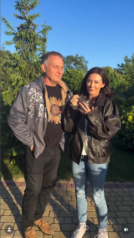 M jak miłość nowy sezon na planie. Joanna (Dominika Sakowicz), Artur Rogowski (Robert Moskwa)