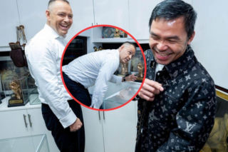 Nieznane zdjęcia Karola Nawrockiego z Manny'm Pacquiao ujrzały światło dzienne! Te z ringu to był dopiero przedsmak