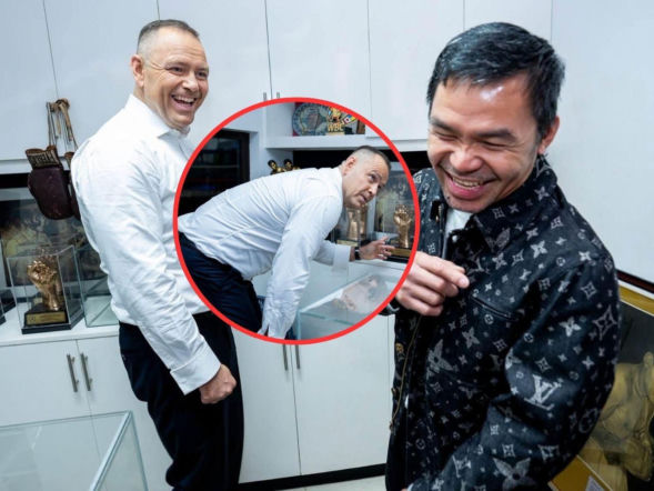 Nieznane zdjęcia Karola Nawrockiego z Manny'm Pacquiao ujrzały światło dzienne! Te z ringu to był dopiero przedsmak