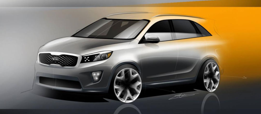 Kia Sorento 2015 - szkice