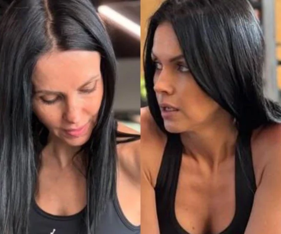 47-letnia Sylwia Dekiert z TVP w skąpym obcisłym stroju na siłowni