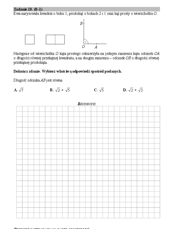 Egzamin z matematyki