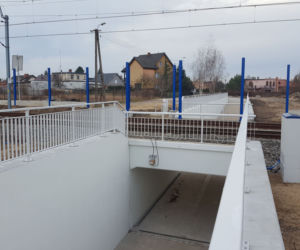 Z Leszczynka na Zaborowo. Tunel pod torami gotowy, ale formalnie jeszcze zamknięty