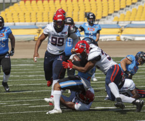 Futbol amerykański. Panthers Wrocław przegrali z Hamburg Sea Devils 23:26