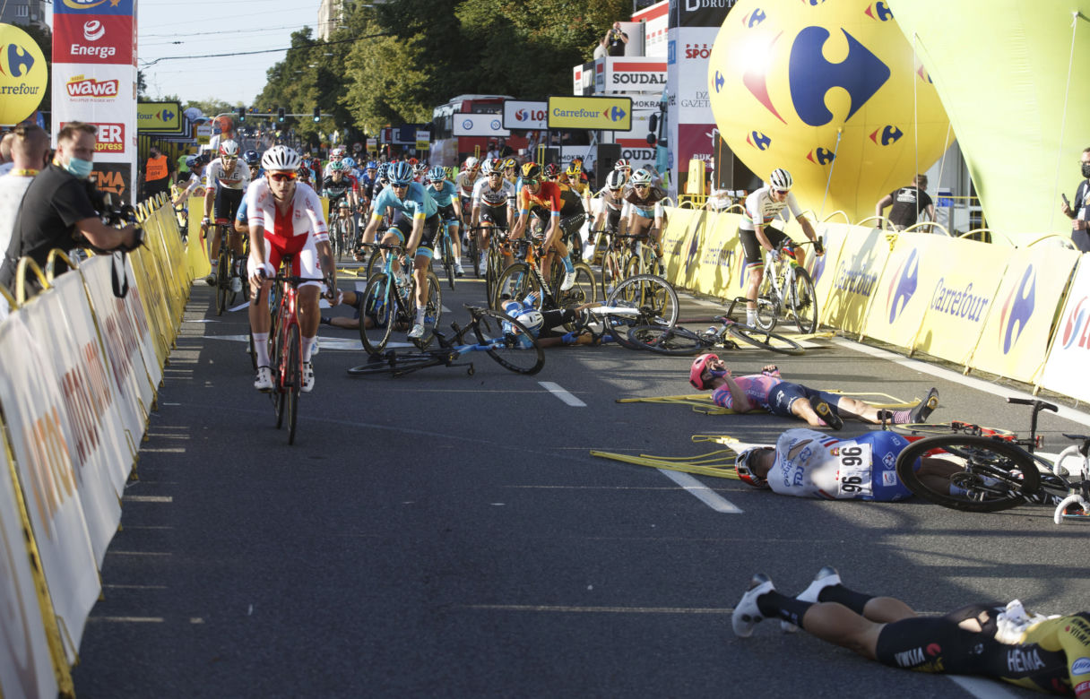 Wypadek Fabio Jakobsena na 77. Tour de Pologne