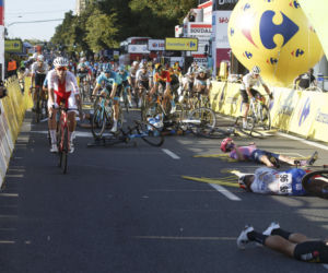 Wypadek Fabio Jakobsena na 77. Tour de Pologne