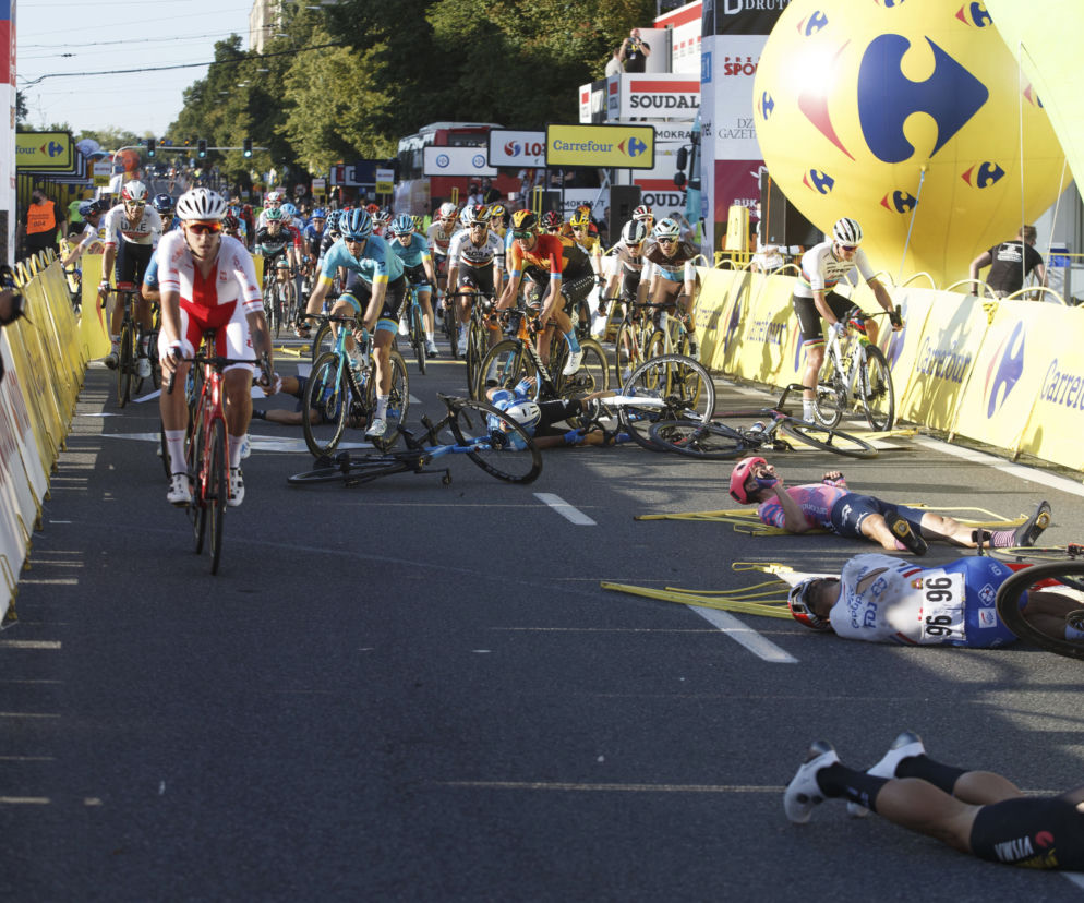 Wypadek Fabio Jakobsena na 77. Tour de Pologne