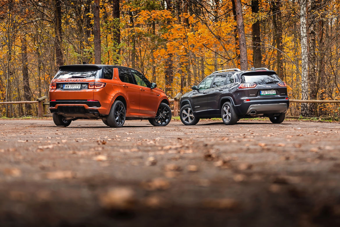 Land Rover Discovery Sport 2.0P 200 KM AT9 AWD R-Dynamic HSE vs. Jeep Cherokee 2.2 MultiJet 195 KM AT9 AWD Limited