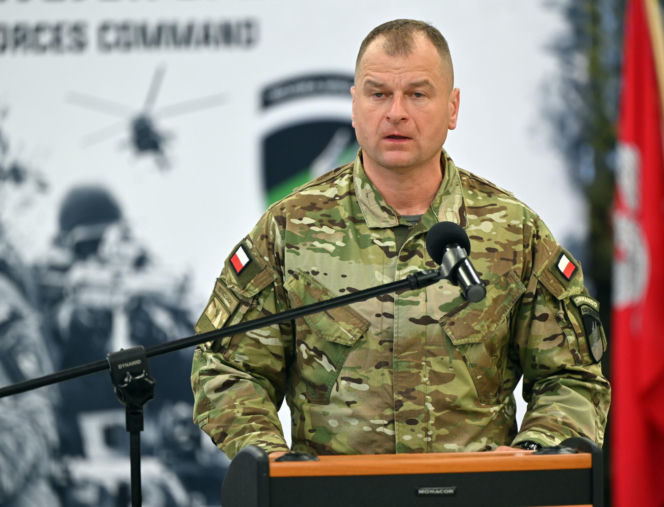 Gen. Michał Strzelecki dowódca Komponenty Wojsk Specjalnych.