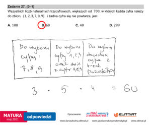 Matura 2021, matematyka poziom podstawowy. Odpowiedzi eksperta