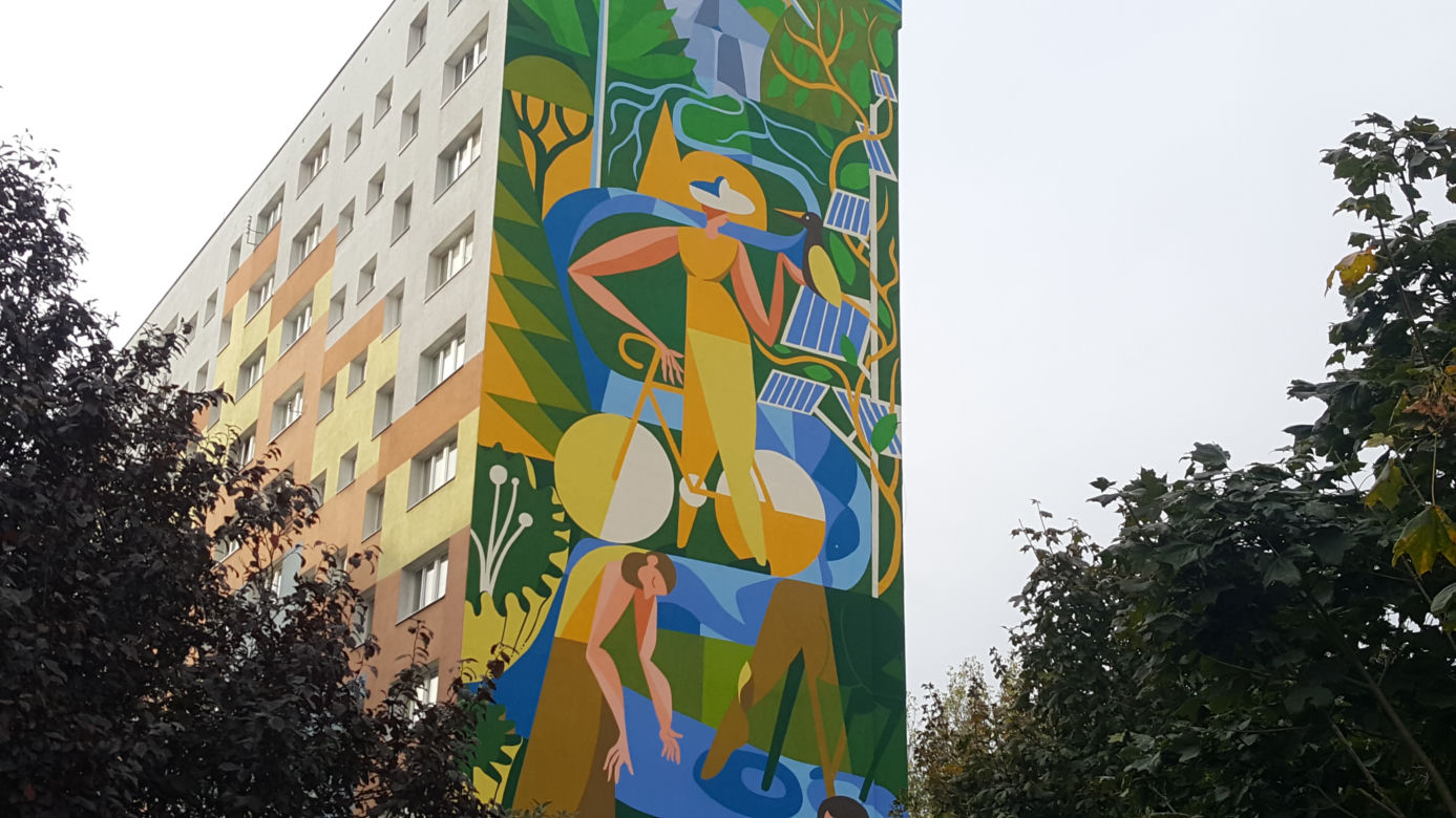Ekologiczny mural w Bydgoszczy